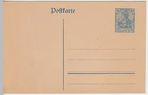 (6360) Ganzsache DR 30 Pfennig 1910er unbenutzt