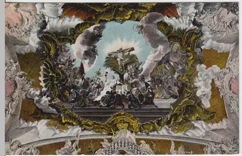 (6354) AK Trier, Paulinuskirche, Deckengemälde, Triumph, Kreuz