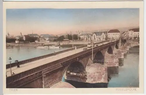 (6353) AK Trier, Moselbrücke, vor 1945