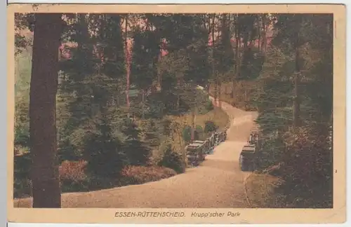 (6350) AK Rüttenscheid, Essen, Kruppscher Park 1913