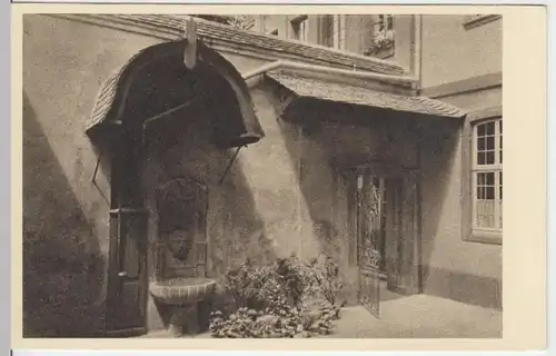 (6349) AK Frankfurt am Main, Goethehaus, Höfchen, Brunnen, vor 1945