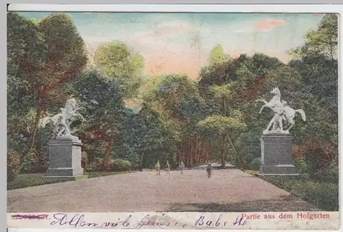(6348) AK Stuttgart, Hofgarten 1906