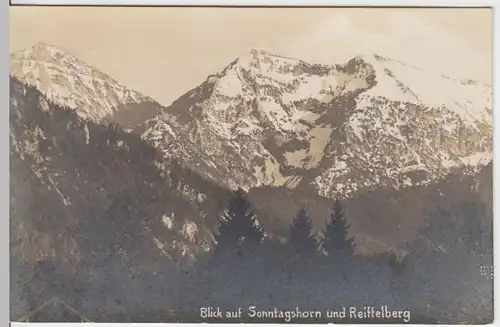 (6336) Foto AK Sonntagshorn, Reiffelberg 1923