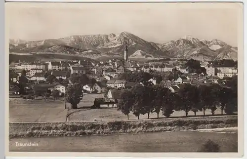 (6269) Foto AK Traunstein, Panorama 1936