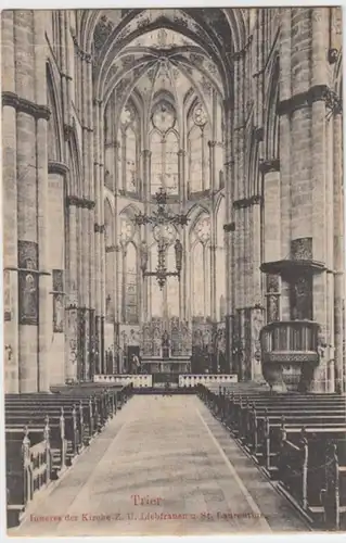 (6248) AK Trier, Liebfrauenkirche, Inneres 1907