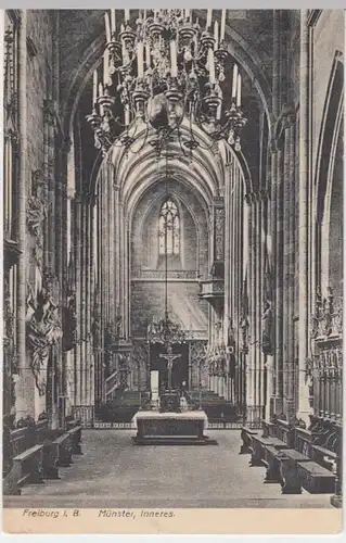 (6243) AK Freiburg im Breisgau, Münster, Inneres 1908