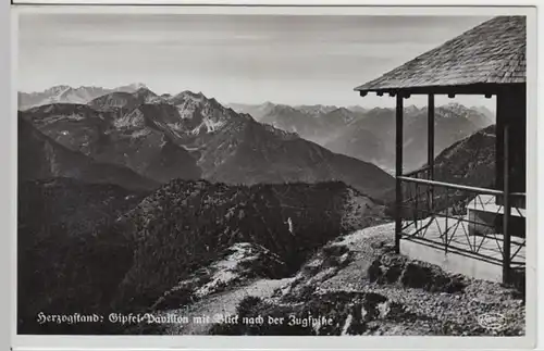 (6237) Foto AK Kochel am See, Herzogstand, Gipfel, Zugspitze, SST 1941