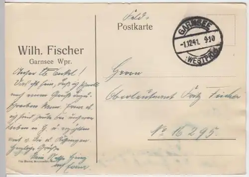 (6216) Postkarte, Feldpost Nr. 16295, 1941