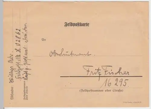 (6212) Feldpostkarte, Feldpost Nr. L 02862, 1941