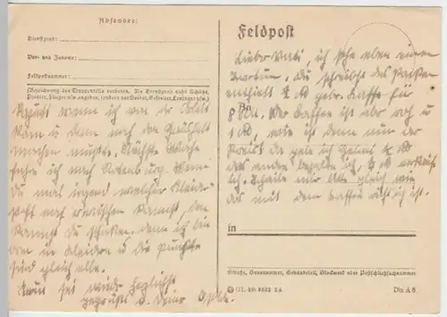 (6204) Feldpostkarte 1942