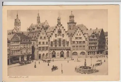 (6115) AK Frankfurt am Main, Römer, Justitiabrunnen, vor 1945