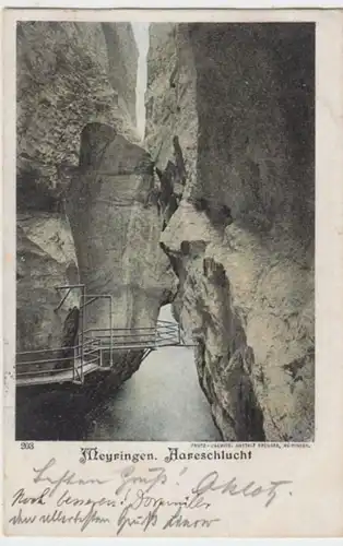 (3272) AK Meyringen, Meiringen, Aareschlucht 1902