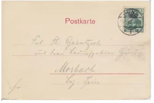(3261) AK Gruß aus Bonn, Poppelsdorfer Allee 1903