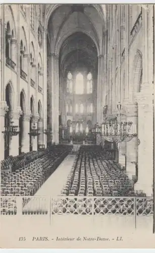 (3223) AK Paris, Notre-Dame, Inneres, vor 1945