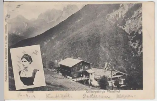 (3221) AK Kaisergebirge, Pfandlhof 1903