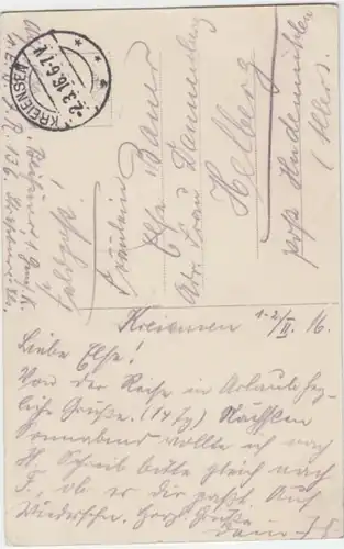 (3211) AK Straßburg, Strasbourg, Elsass, Münster Feldpost 1916