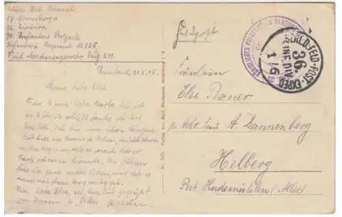 (3206) AK Metzeral, Matzeral, Elsass, See Fischboedle, Feldpost 1915