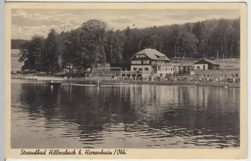 (3154) AK Hirzenhain, Strandbad Hillersbach 1933-39
