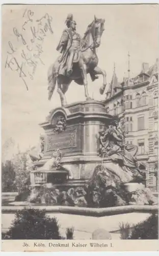 (3111) AK Köln, Denkmal Kaiser Wilhelm I. 1906