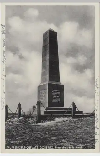 (3084) AK Truppenübungsplatz Döberitz, Hasenheidendenkmal 1939