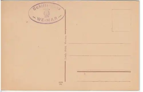 (3050) AK Weimar, Thür., Schillerhaus, Empfangszimmer, vor 1945