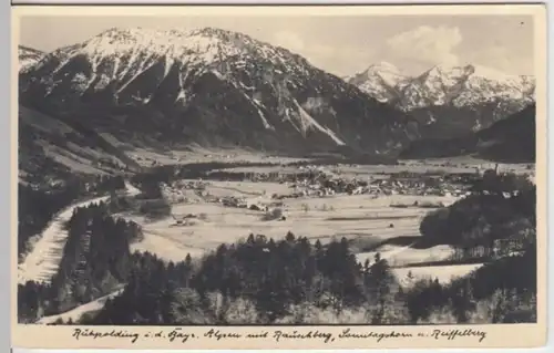 (3040) Foto AK Ruhpolding, Rauschberg, Sonntagshorn, Reiffelberg 1937