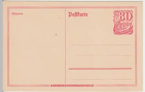 (2997) Postkarte Ganzsache Deutsches Reich 1910/20er