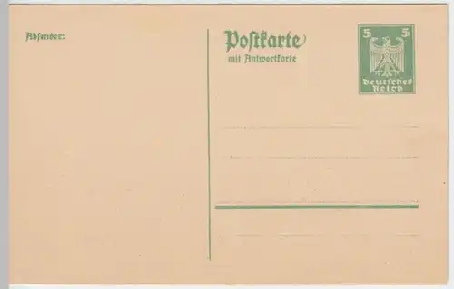 (2996) Postkarte Ganzsache Deutsches Reich 1920er