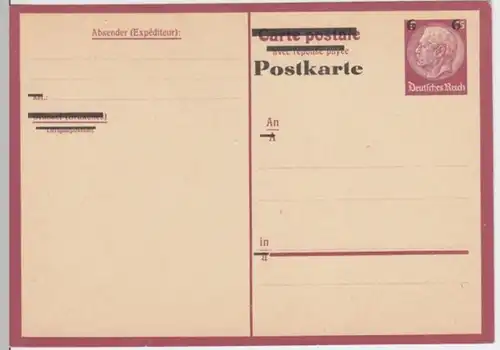 (2992) Postkarte, Ganzsache, Deutsches Reich Überdruck 1930er