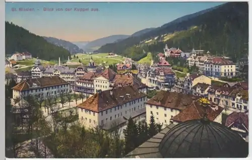 (2974) AK St. Blasien, Schwarzwald, Panorama, vor 1945