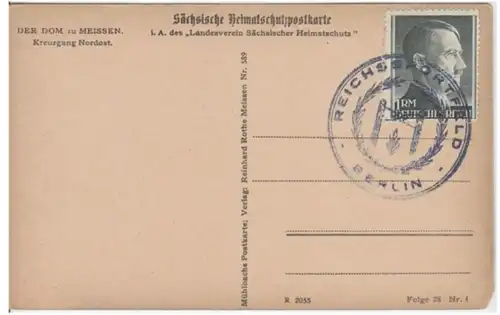 (2946) AK Meissen, Kreuzgang Nordost im Dom 1940er