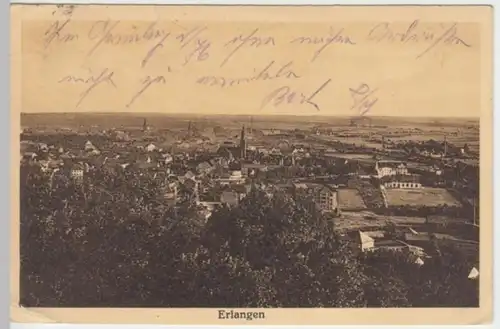 (2921) AK Erlangen, Panorama 1919
