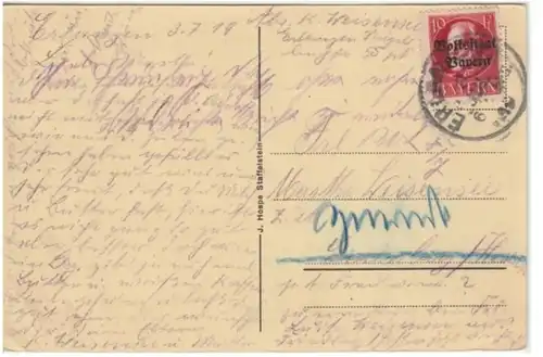 (2921) AK Erlangen, Panorama 1919