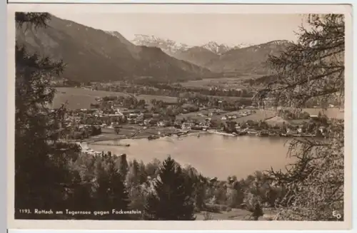 (2802) Foto AK Rottach, Tegernsee, Fockenstein, Sonderstempel 1938