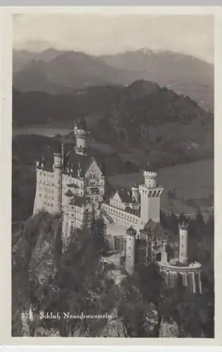 (2791) Foto AK Schloss Neuschwanstein, Hohenschwangau