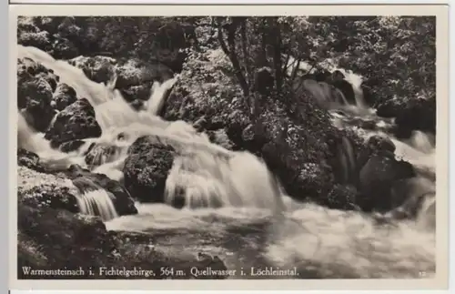 (2776) Foto AK Warmensteinach, Fichtelgeb., Löchleinstal 1937