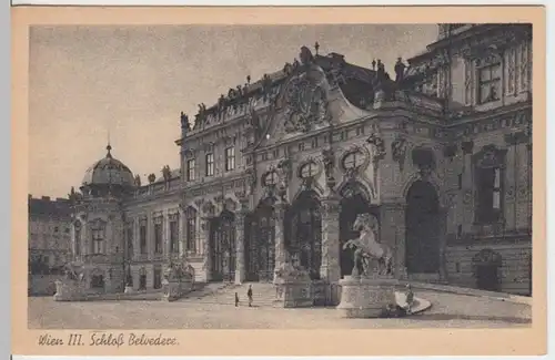 (6079) AK Wien, Schloss Belvedere, vor 1945