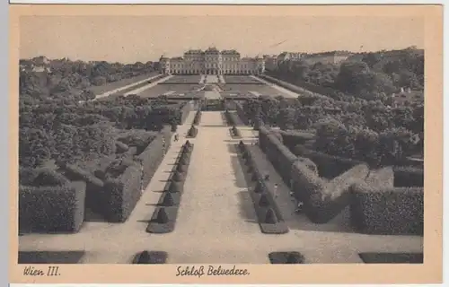 (6078) AK Wien, Schloss Belvedere, vor 1945