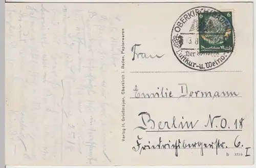 (6063) AK Gaisbach, Oberkirch, Schauenburg 1940