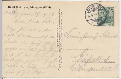 (6061) AK Burg Nideggen, Eifel 1912