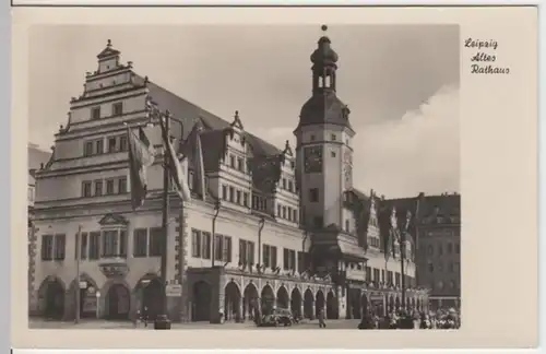(6049) Foto AK Leipzig, Altes Rathaus 1955