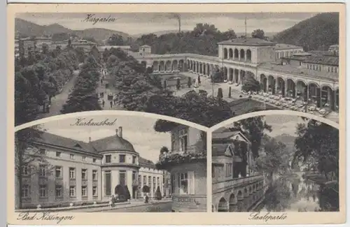 (6035) AK Bad Kissingen, Kurgarten, Kurhaus, Saale 1928