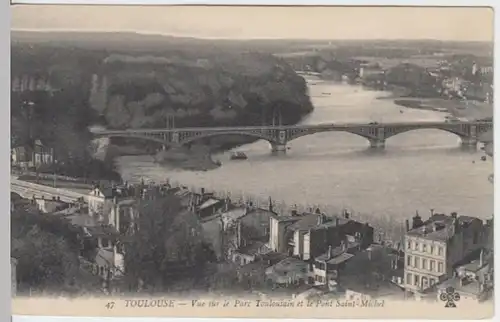 (6015) AK Toulouse, Park, Saint-Michel Brücke, vor 1945