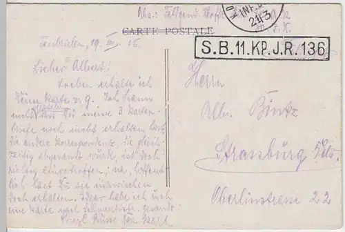 (6011) AK Lüttich, Liege, Gouverneurspalast, Feldpost 1915