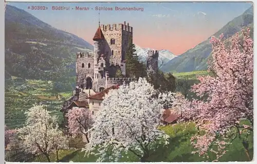 (6002) AK Meran, Merano, Schloss Brunnenburg, vor 1945