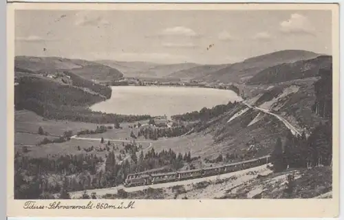 (5990) AK Titisee, Schwarzw., Eisenbahn 1928
