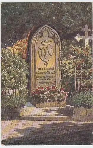 (5977) AK Meersburg, Grab Anna Elisabeth v. Droste-Hülshoff