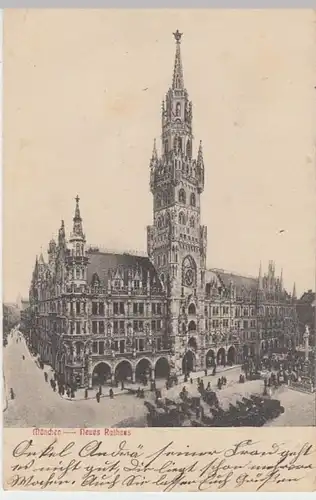(5975) AK München, Neues Rathaus 1906
