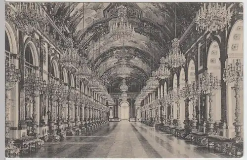 (5879) AK Schloss Herrenchiemsee, Große Spiegelgalerie, um 1910