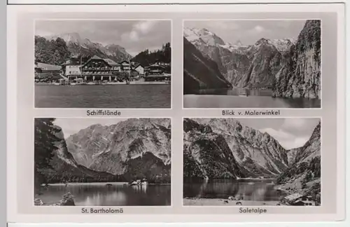 (5835) Foto AK Königssee, Schönau, St. Bartholomä, Schiffsgelände